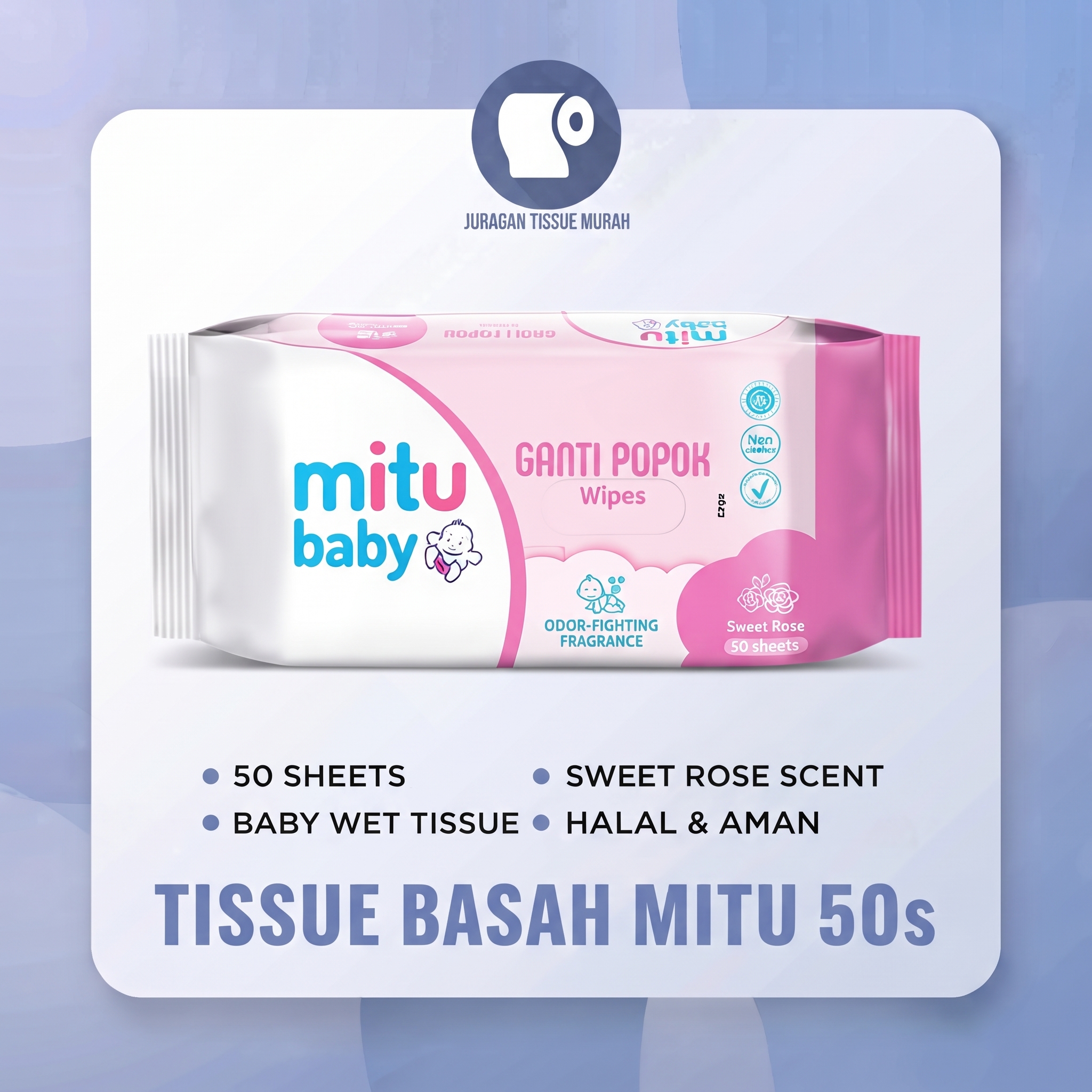 Tissue Basah Mitu 50s